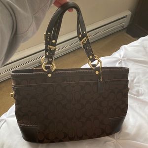Coach Gallery Brown Signature Tote